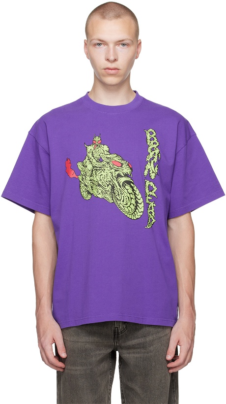 Photo: Brain Dead Purple Goon Rider T-Shirt