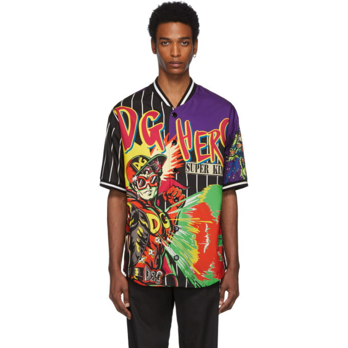 Photo: Dolce and Gabbana Multicolor Logo Man Shirt