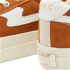 Stepney Workers Club Men's Dellow Suede S-Strike Sneakers in Tan/White