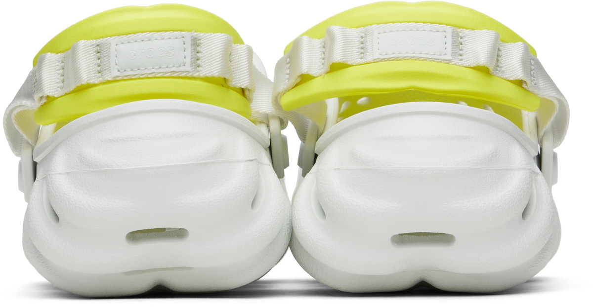 White and yellow crocs hotsell