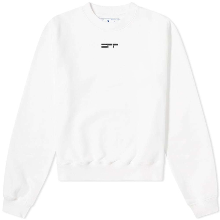 Photo: Off-White Masked Face Arrow Crew Sweat