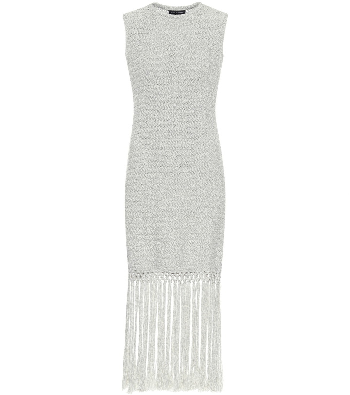 Photo: Alanui - Fringed cotton-blend minidress