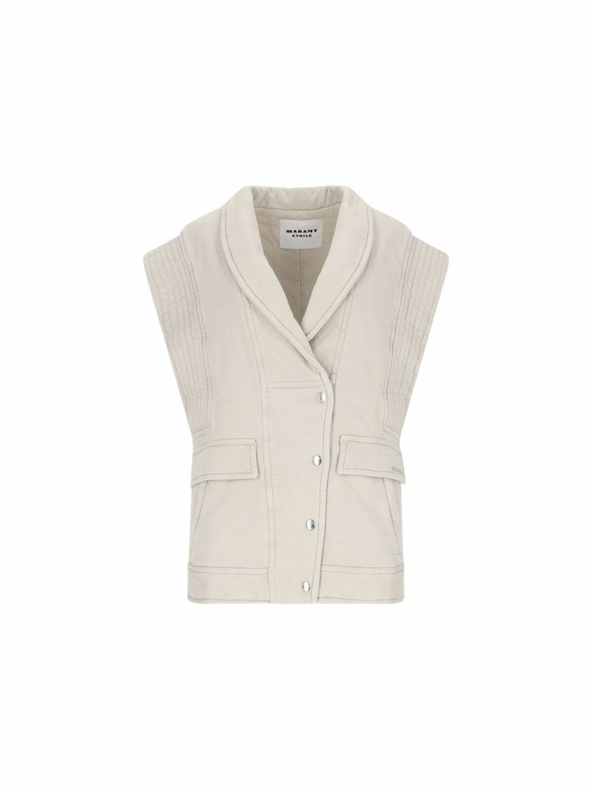 【送料&関税込】Marant Atoile Zeana Vest Zeana embroidered vest in white - Marant Etoile | Mytheresa