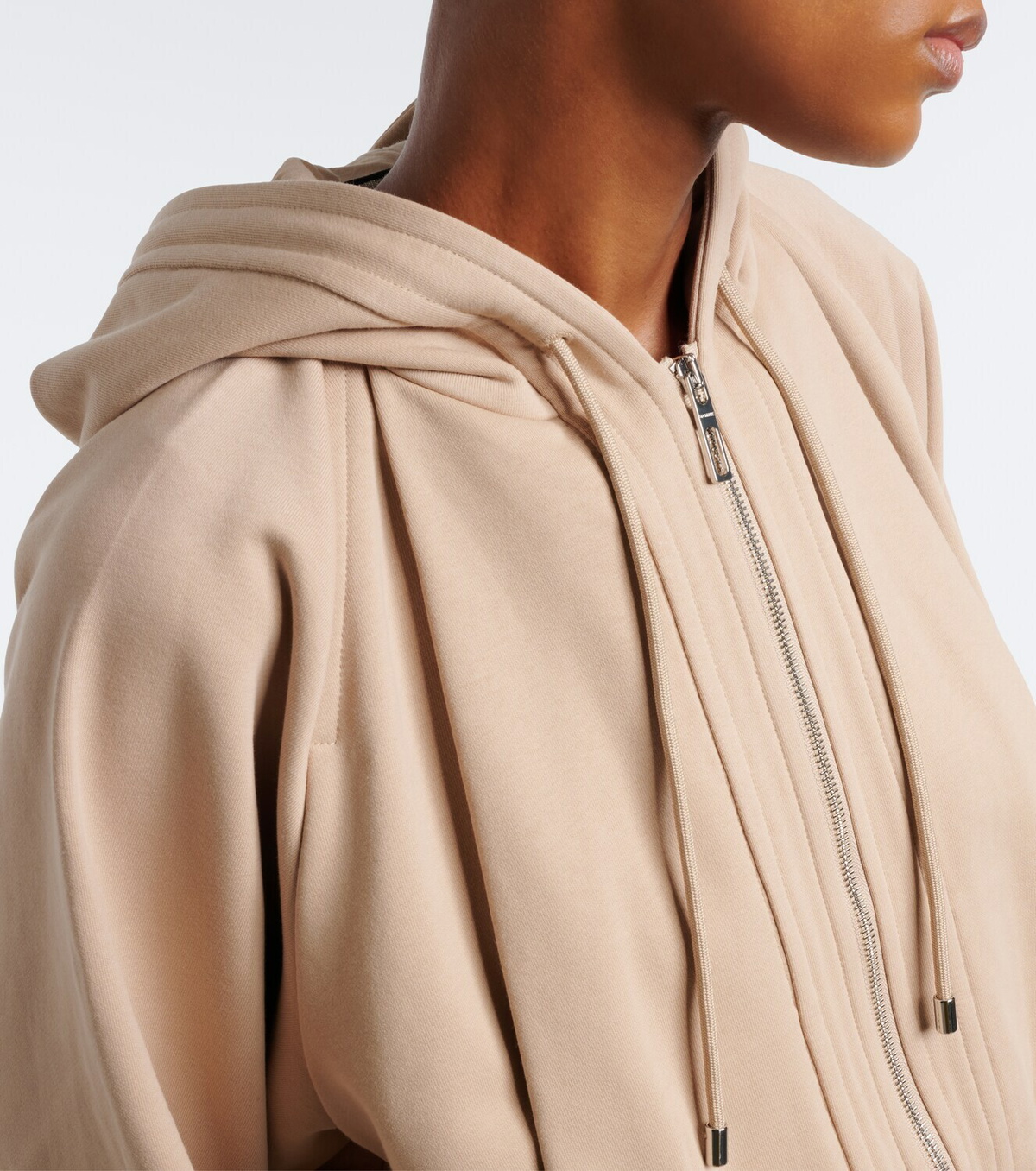Sportmax Cotton-blend jersey hoodie