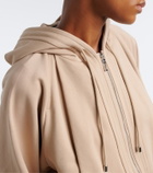 Sportmax Cotton-blend jersey hoodie