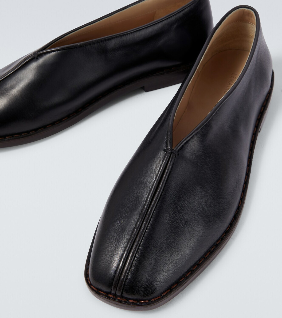 Lemaire Leather slip-on shoes