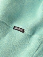 TOM FORD - Brushed Cotton-Blend Jersey Sweatshirt - Green