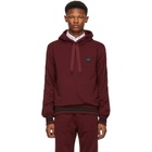 Dolce and Gabbana Red Classic Plaque Hoodie