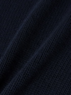Allude - Shawl-Collar Virgin Wool and Cashmere-Blend Sweater - Blue