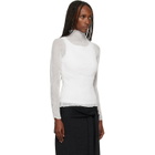 ISSEY MIYAKE White Chiffon Twist Top