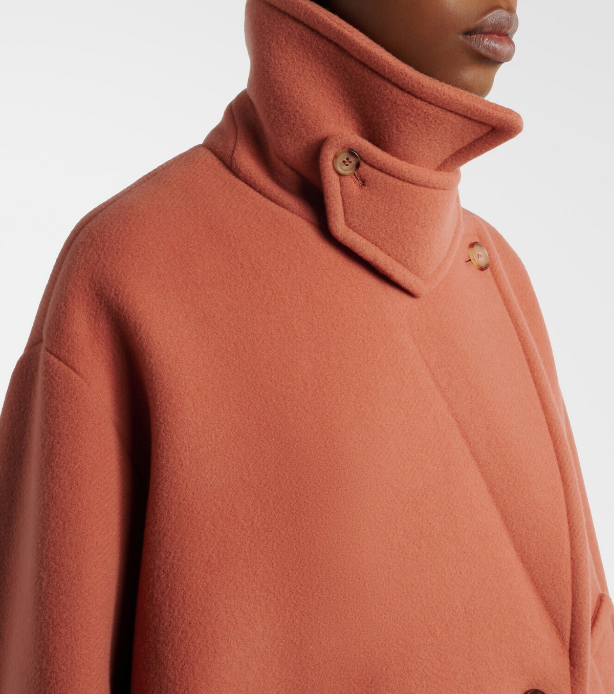 Chloé Oversized wool-blend peacoat