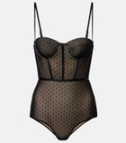 Zimmermann Dot mesh bodysuit