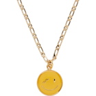 We11done Gold Smile Necklace