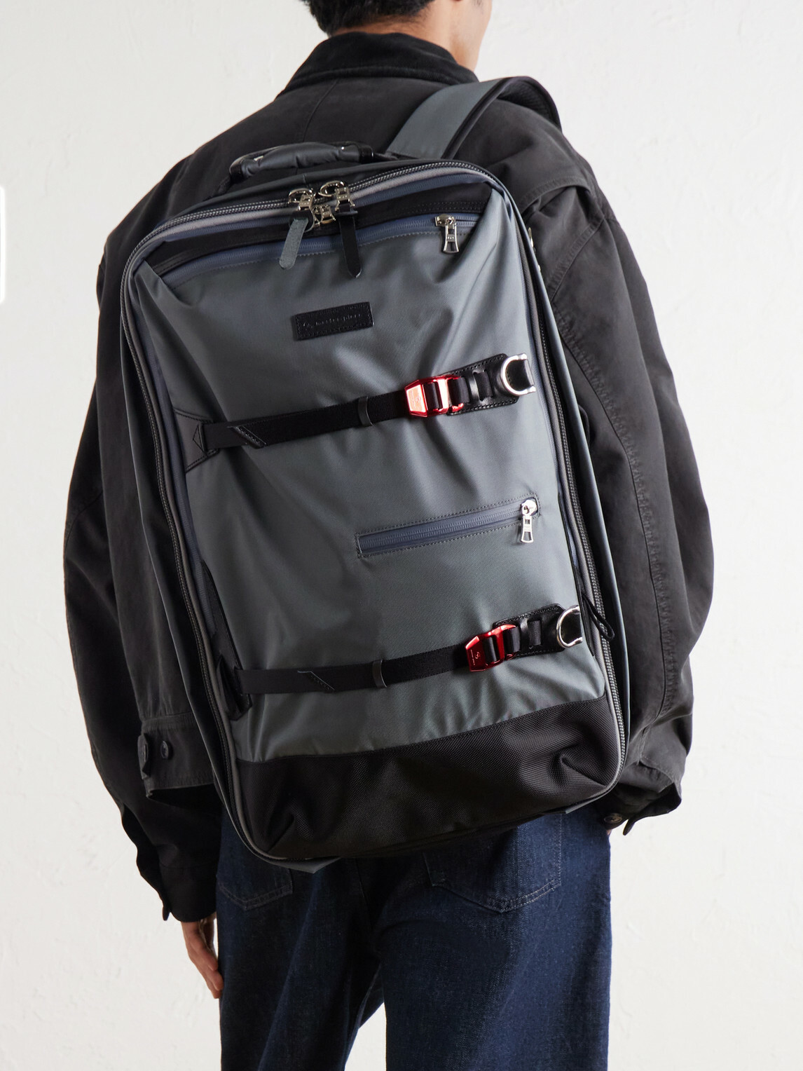 Master-Piece - Potential 3Way Convertible Leather and Canvas-Trimmed CORDURA® MasterTeX Backpack