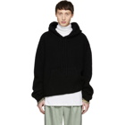 Maison Margiela Black Cashmere Hoodie