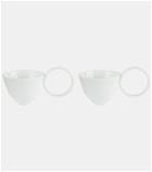 Editions Milano - Circle set of 2 teacups by Alessandra Facchinetti