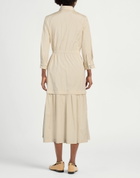 Peserico Womens Midi dress in Beige
