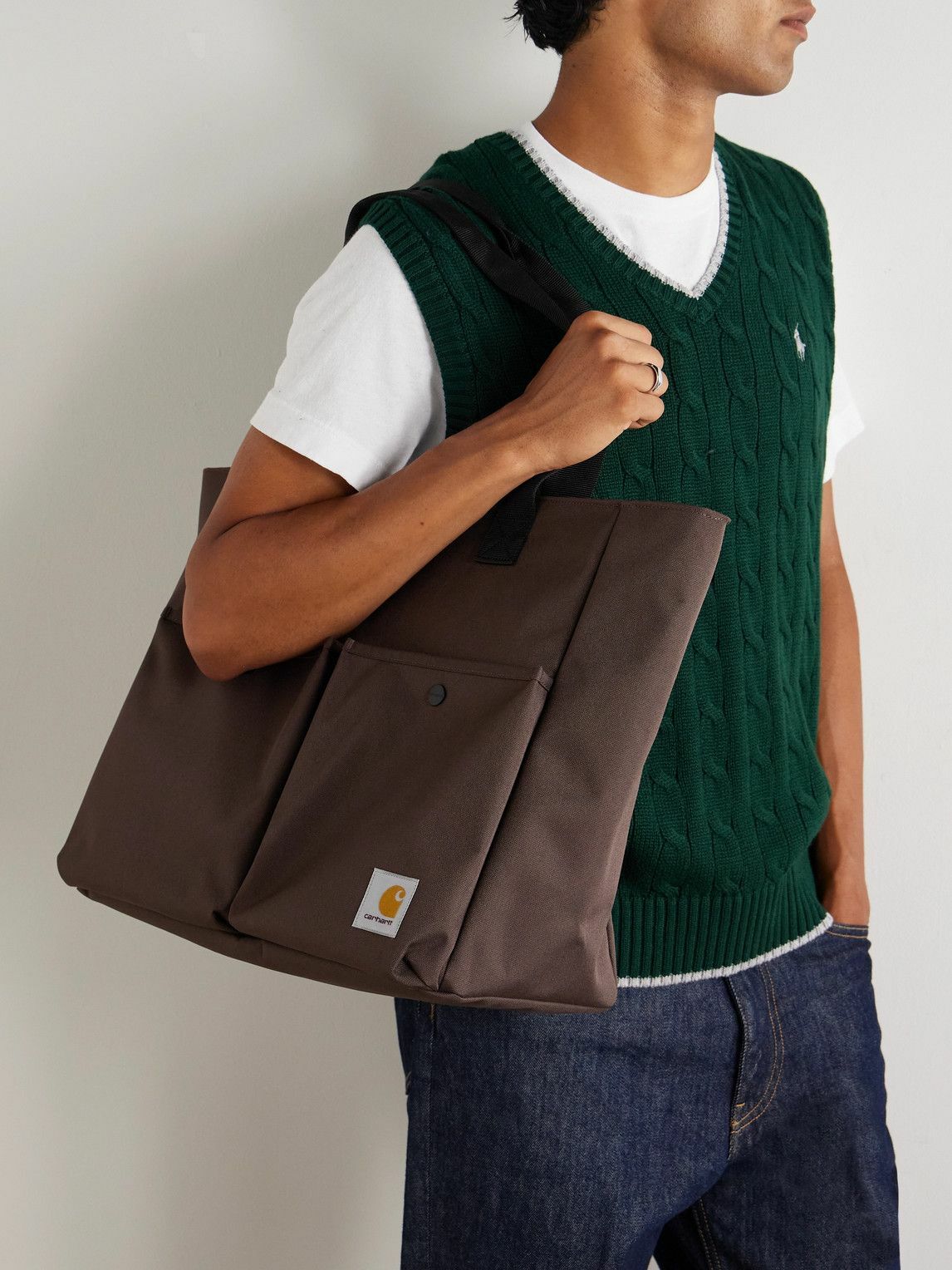 Carhartt WIP - Jake Webbing-Trimmed Logo-Appliquéd Canvas Tote Bag