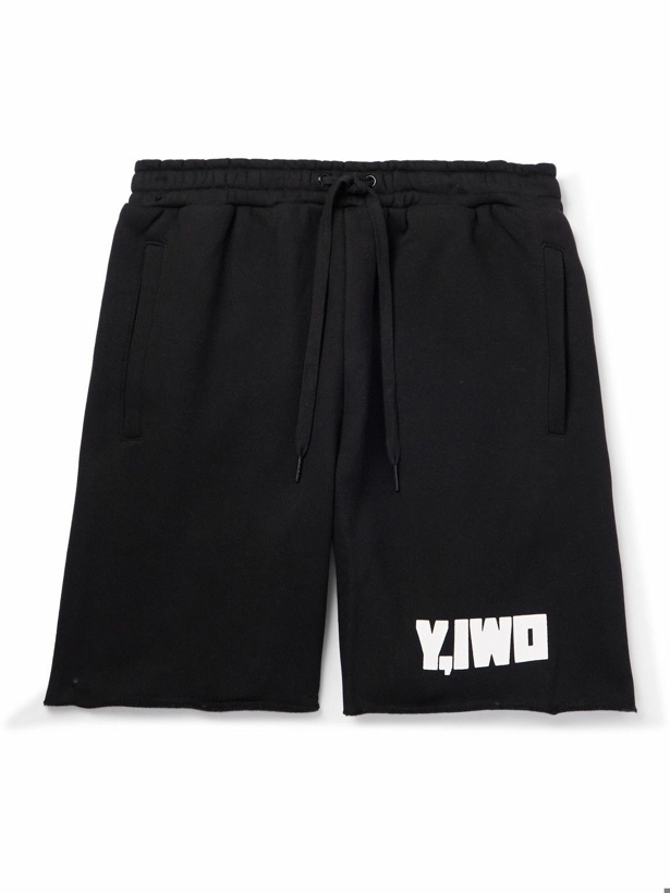 Photo: Y,IWO - Hardwear Straight-Leg Logo-Print Cotton-Jersey Shorts - Black