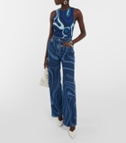 Pucci Printed denim top