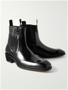 TOM FORD - Bailey Patent-Leather Chelsea Boots - Black