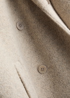 Eileen Fisher Bouclé Wool-blend Coat Cream