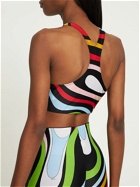 PUCCI Jersey Marmo Printed Crop Top
