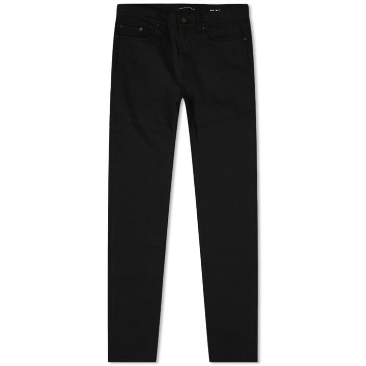 Photo: Saint Laurent Men's Skinny Jean in Worn Black