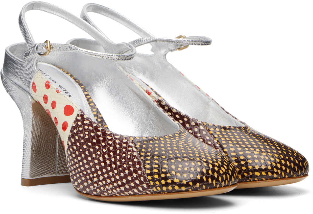 Dries Van Noten Multicolor Patchwork Heels