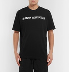 Vetements - Printed Cotton-Jersey T-Shirt - Men - Black