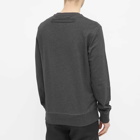 Alexander McQueen Men's Logo Taped Crew Sweat in Charcoal/Multi