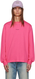 Acne Studios Pink Crewneck Long Sleeve T-Shirt