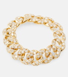 Shay Jewelry 18kt gold chain ring with diamonds