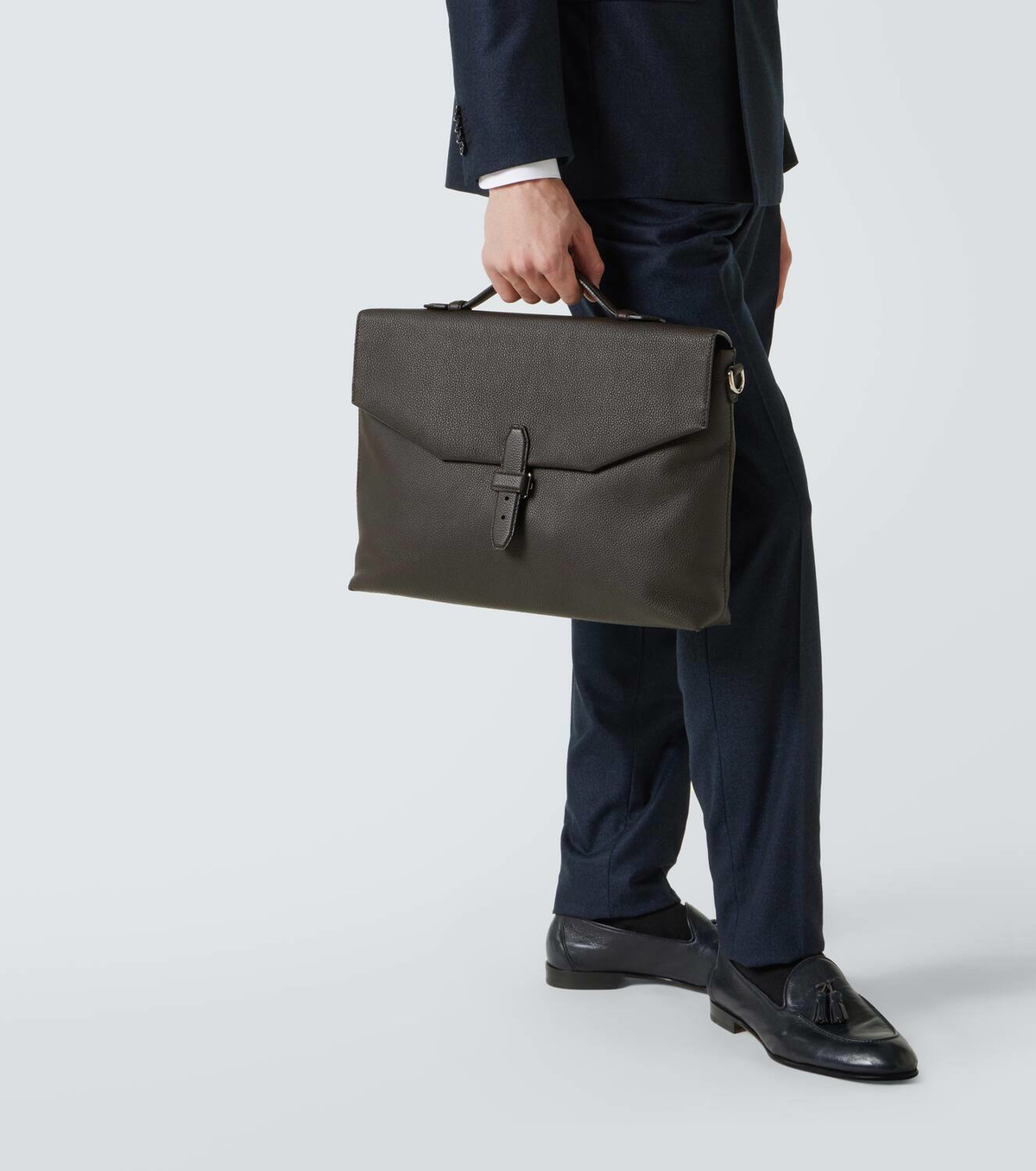 Brioni Leather briefcase
