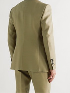 TOM FORD - Shelton Slim-Fit Wool and Silk-Blend Suit Jacket - Green