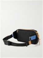 Master-Piece - Link Leather-Trimmed Nylon-Twill Belt Bag