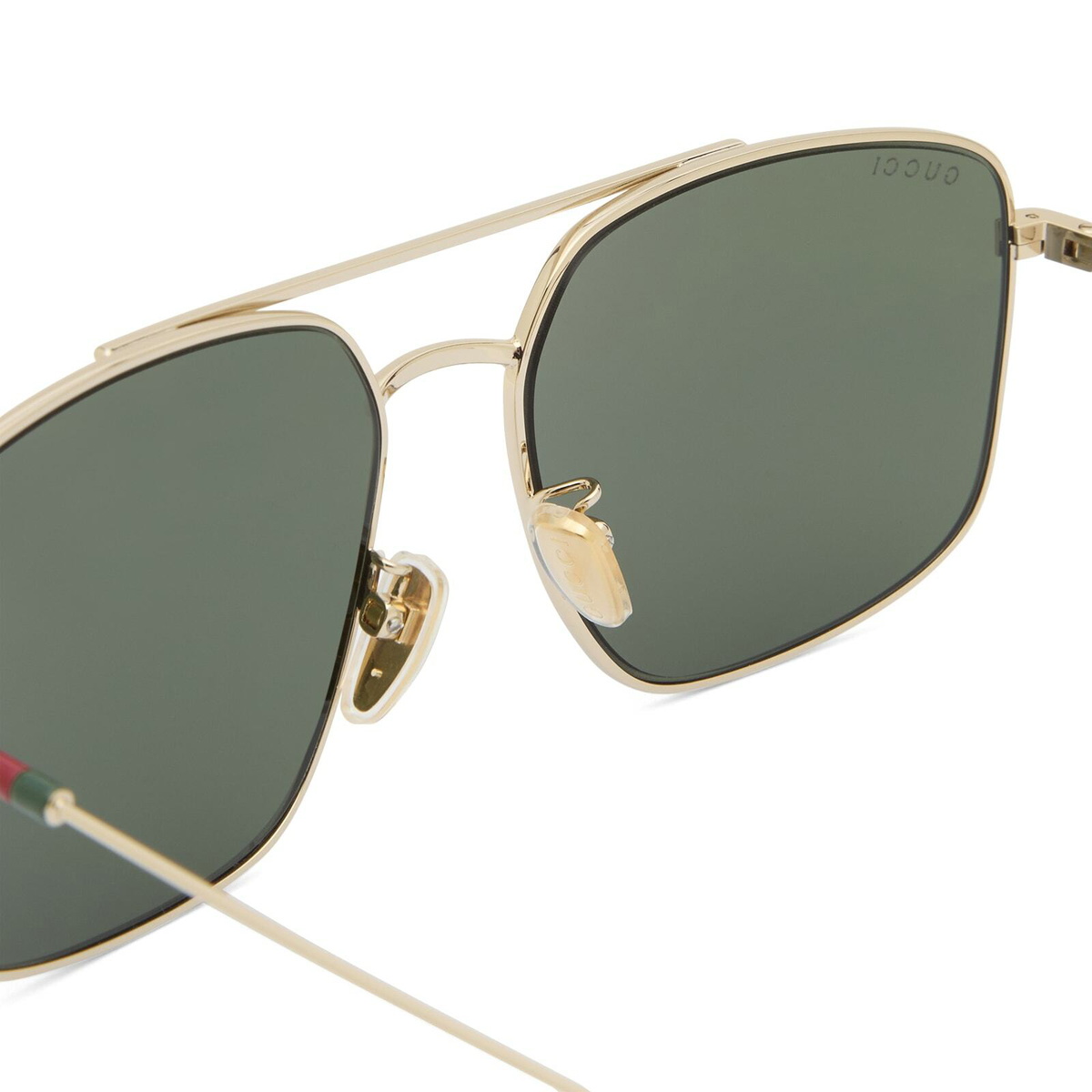 Gucci Men's GG2096SA Sunglasses in Gold/Green 