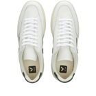 Veja Men's V-12 Leather Sneakers in Extra White/Cyprus