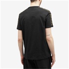 Fred Perry Men's Contrast Tape Ringer T-Shirt in Black/Warm Stone