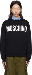 Moschino Black Printed-Logo Sweatshirt