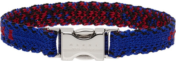 Photo: Marni Blue & Black Crochet Ribbon Bracelet