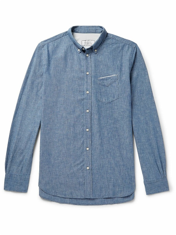 Photo: Officine Générale - Cotton-Chambray Shirt - Blue