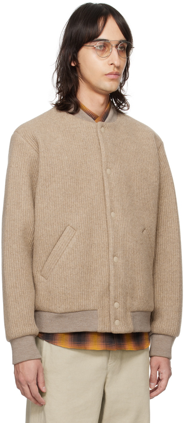 A.P.C. Beige Mick Bomber Jacket A.P.C.