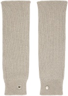 Rick Owens Off-White Cashmere Arm Warmers
