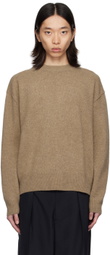 LE17SEPTEMBRE Beige Crewneck Sweater