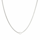 MM6 Maison Margiela Women's Logo Pendant Necklace in Silver 