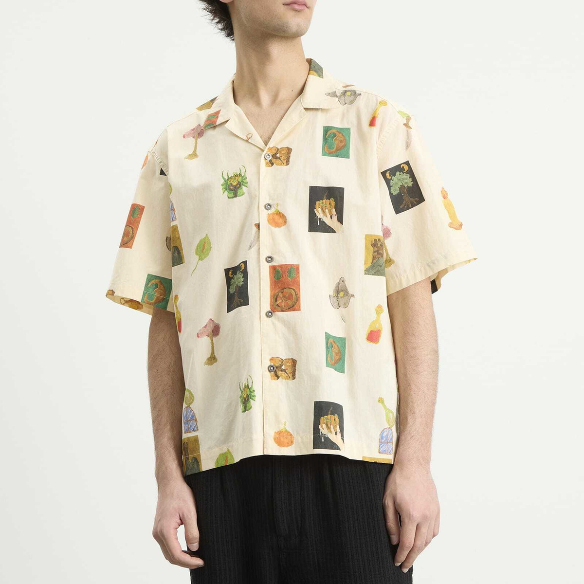 Heresy Men's Motley Shirt in Ecru