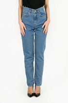 TwinSet Slim Fit Jeans With Floral Oval T