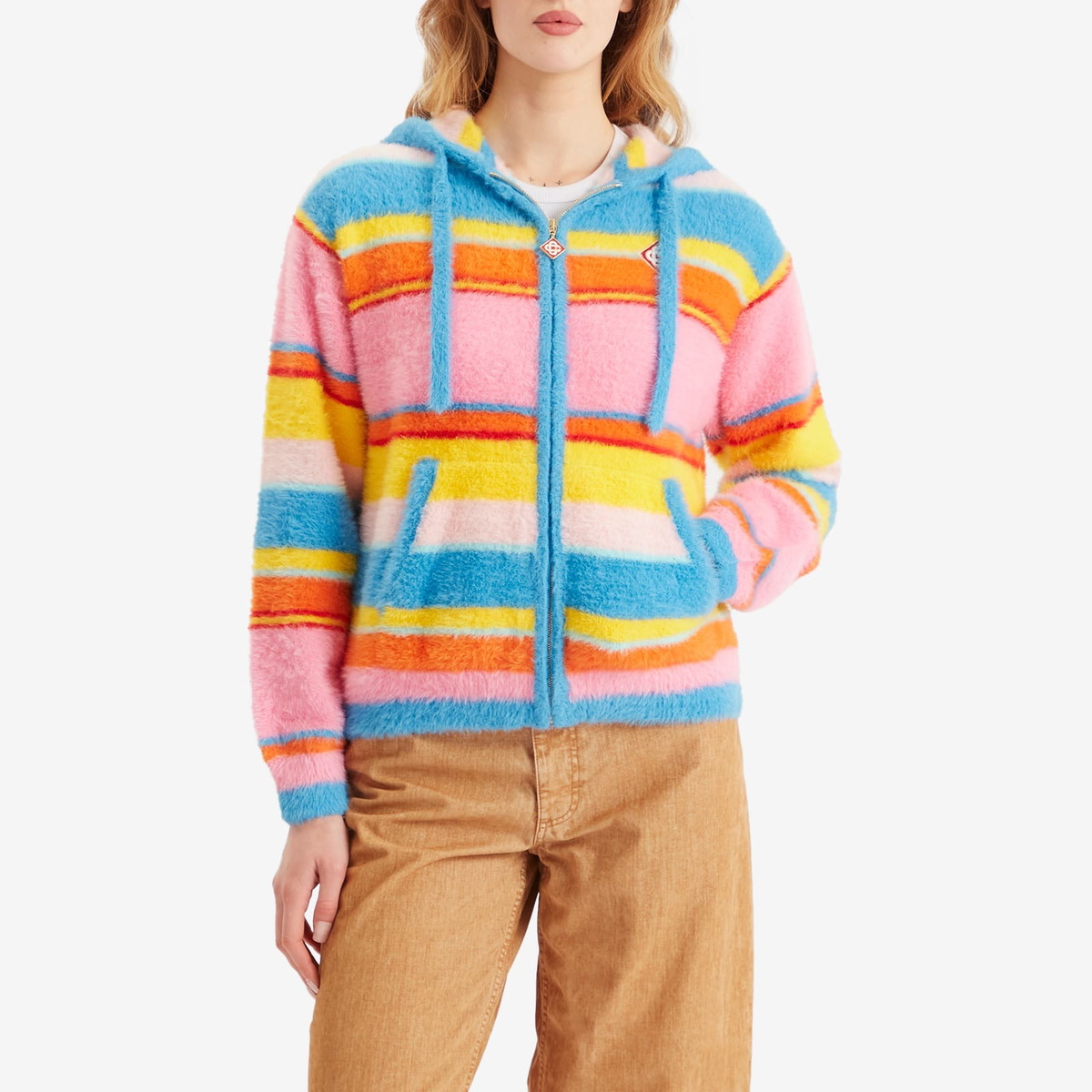 Casablanca Women's Fluffy Oversized Hoodie in Multi