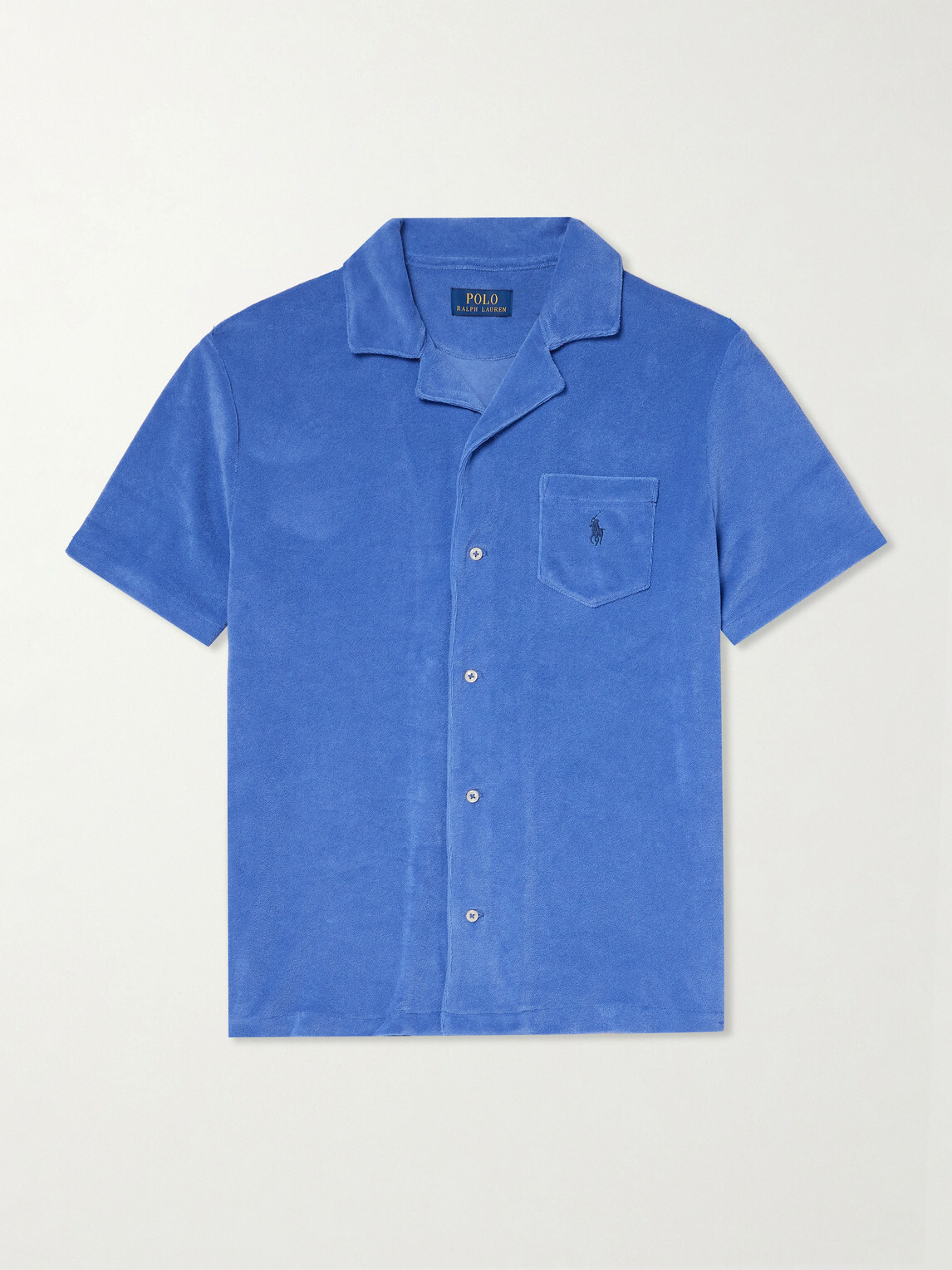 Polo Ralph Lauren - Camp-Collar Logo-Embroidered Cotton-Blend